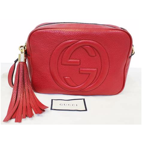 red gucci soho bag|Gucci soho disco red.